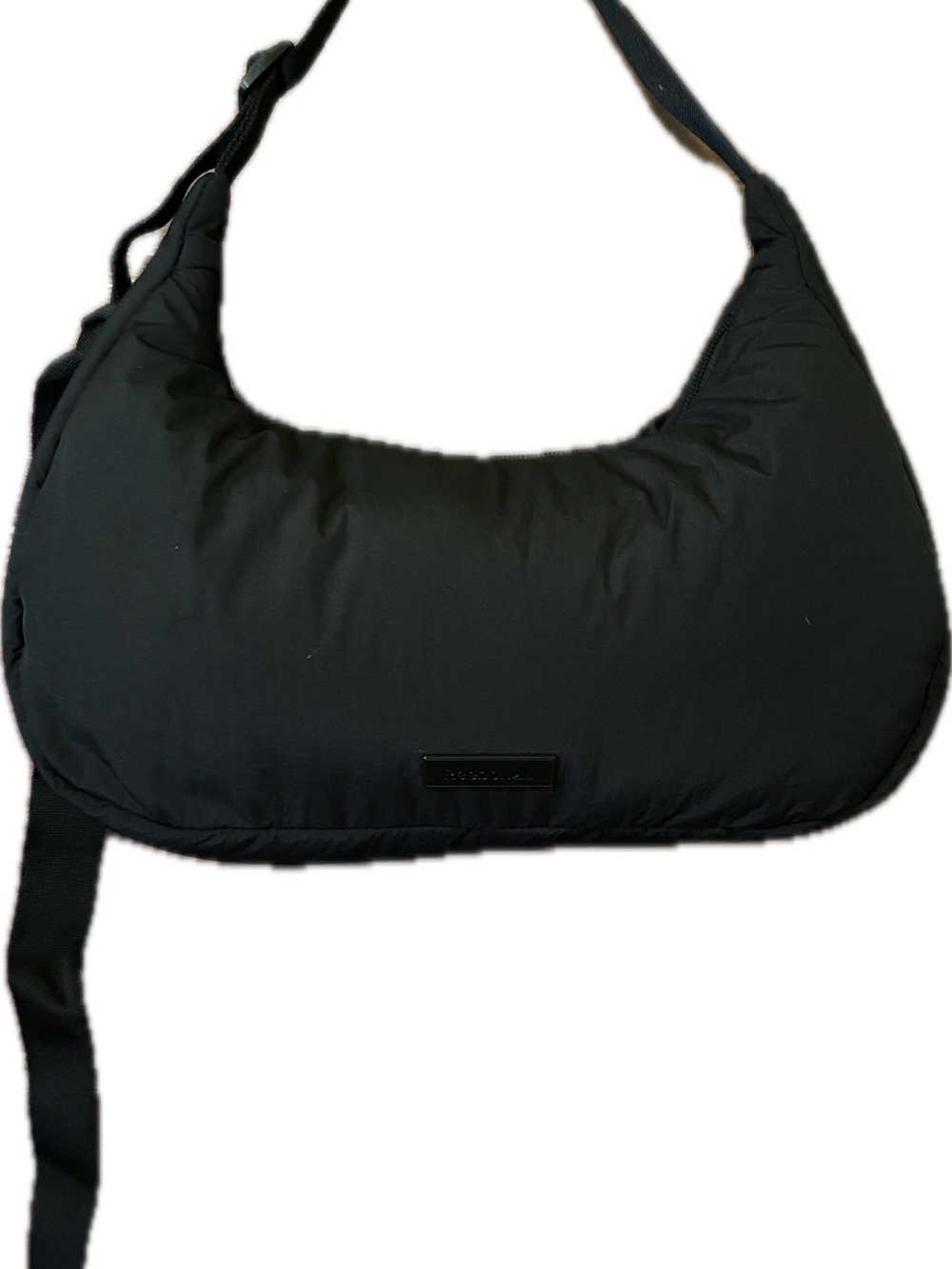 Reebok Black Quilted Shoulder Hobo Bag